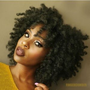 Fingercomber afro wig *will come in twist or fluff